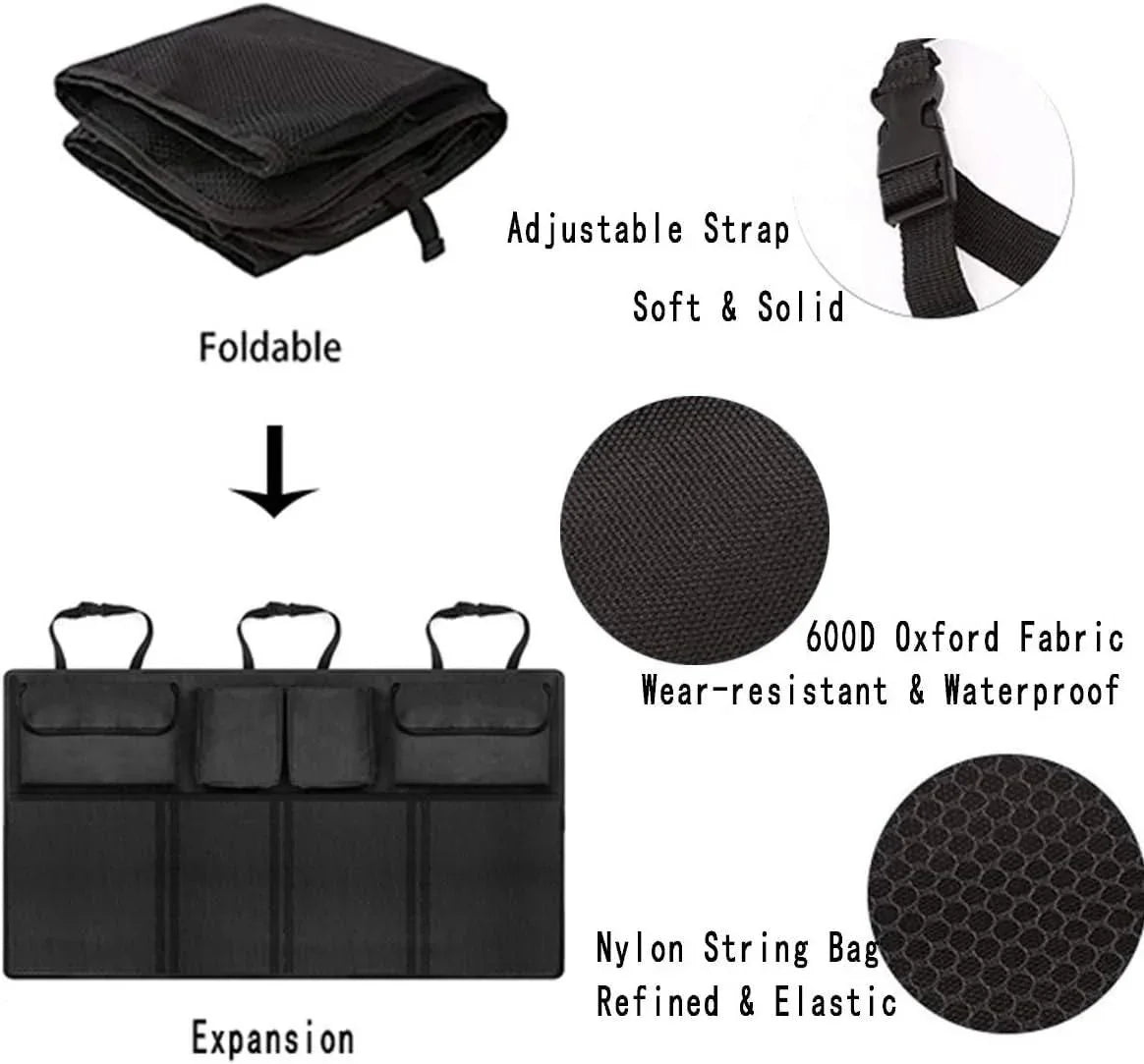 Car Backseat Trunk Organizer